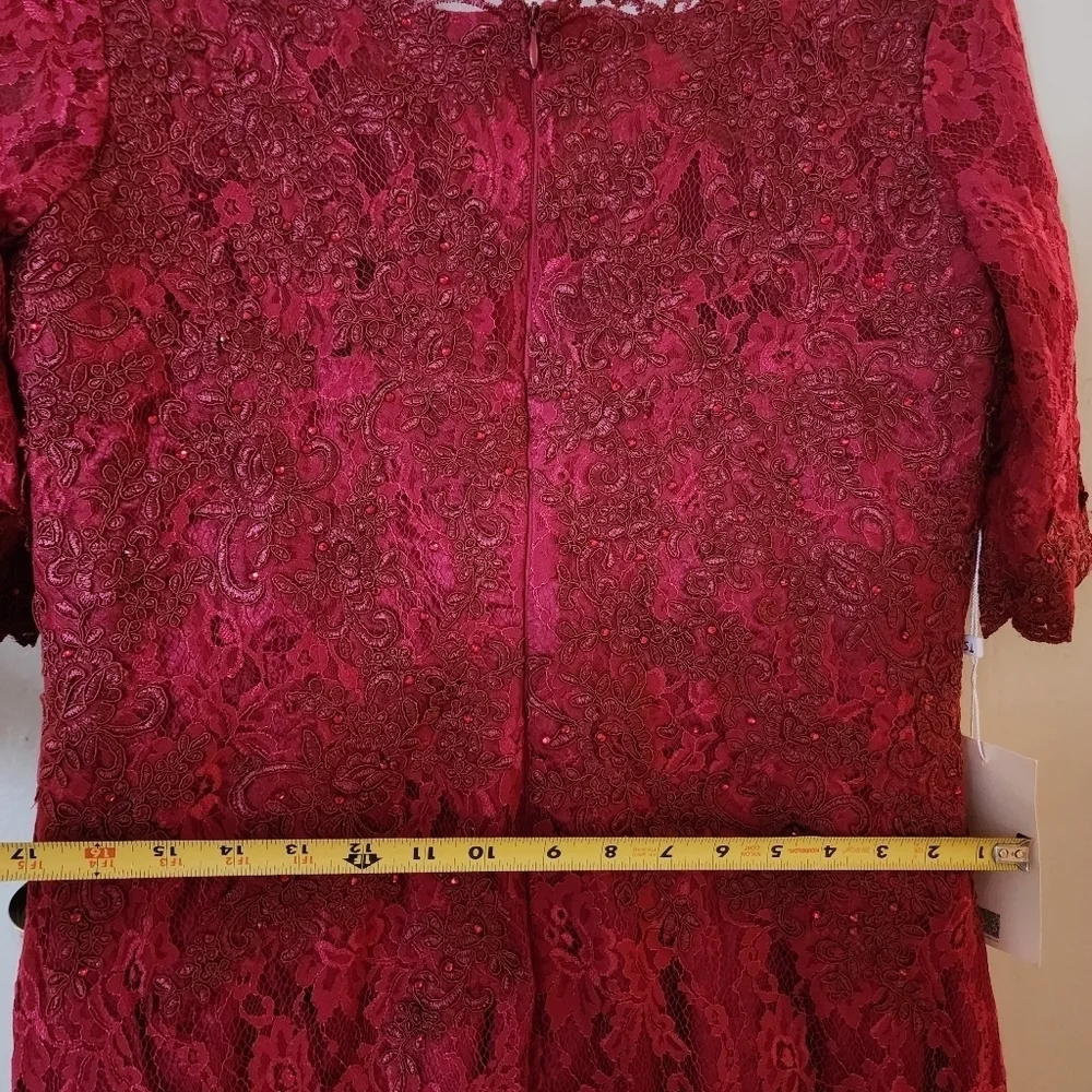 𝅺TS Couture Maxi Bridesmaids Dress - Red - - Picture 9 of 9